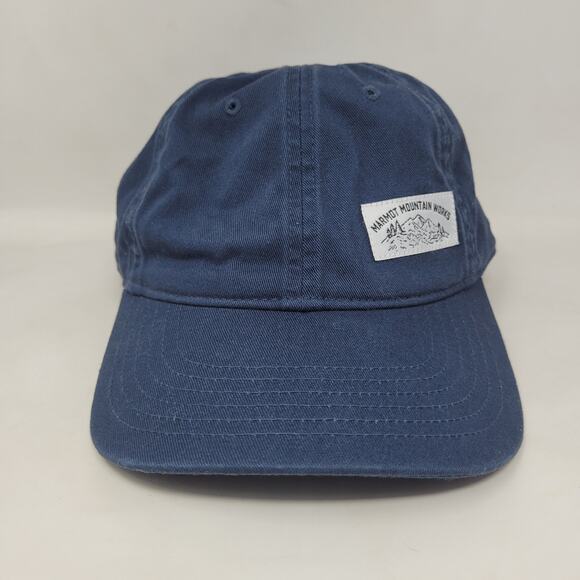 Marmot Aulin Hat Cap Mountain Works One Size Navy Blue Outdoor Hiking Adjustable - Picture 2 of 9